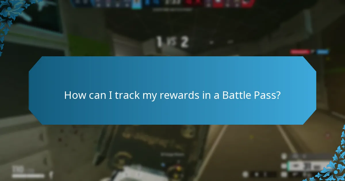 How can I track my rewards in a Battle Pass?